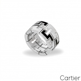 Cartier White Gold Diamond Le Baiser Du Dragon Ring